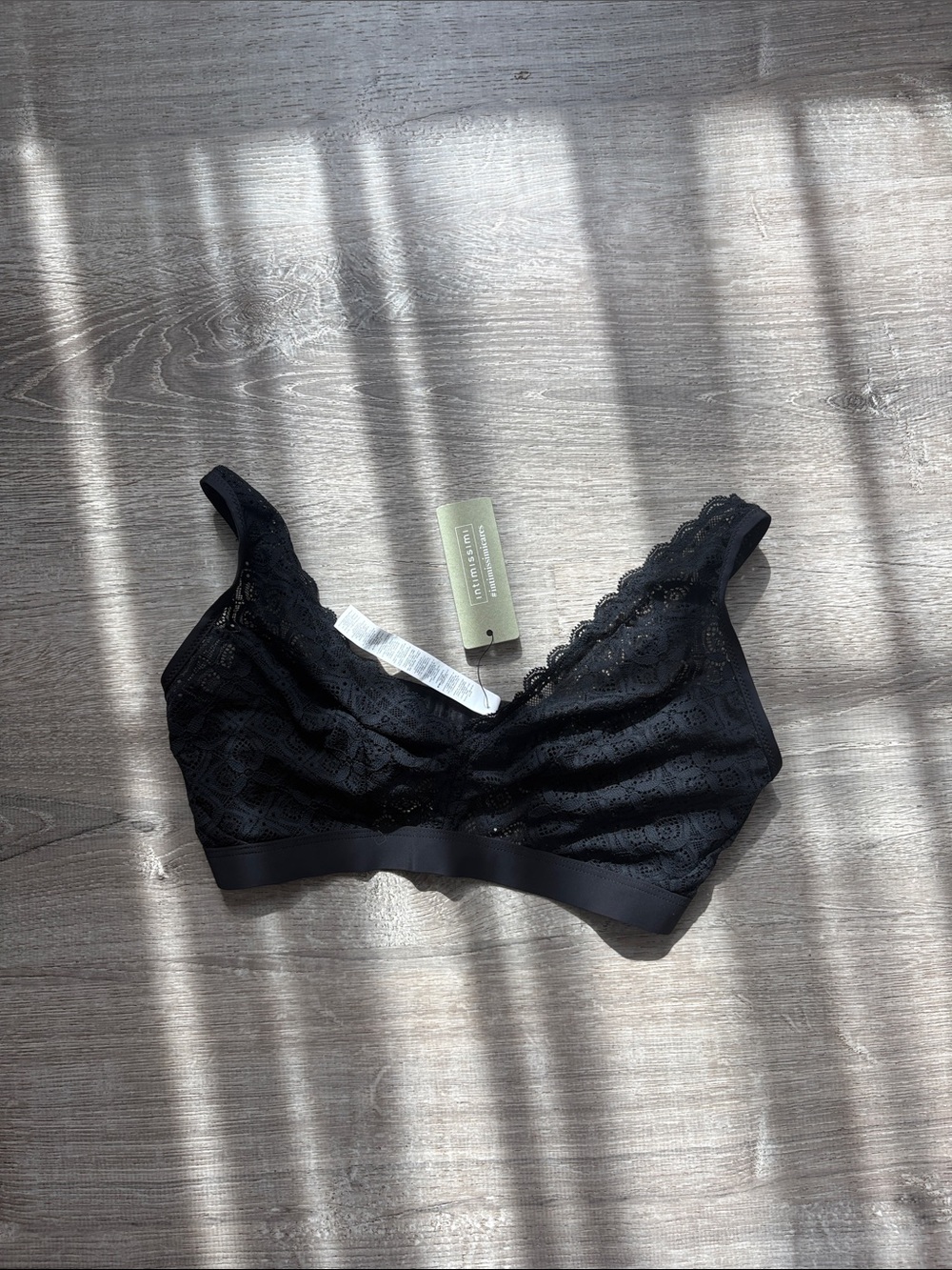 intimissimi Black Lace Wireless Bralette